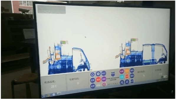 貨車通過x光安檢機(jī)是什么樣子的？